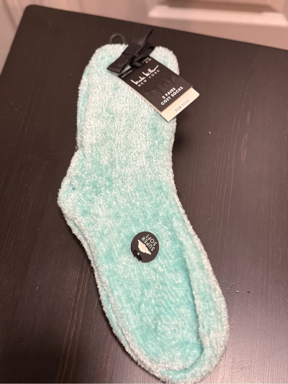Nicole Miller Plush 2 pack Cozy Socks